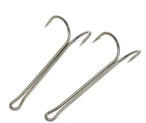 Двойной крючок HITFISH Double Elongate Hook with long shank №2/0