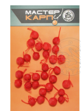 Бойлики МАСТЕР КАРП d 6мм клубника(уп.30шт)							