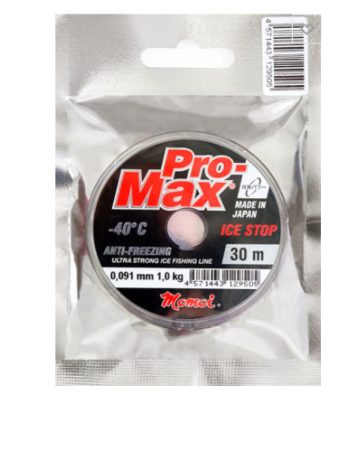 Леска Momoi Pro-Max Ice Stop  0.104мм 1.3кг 30м прозрачная Barrier Pack		
