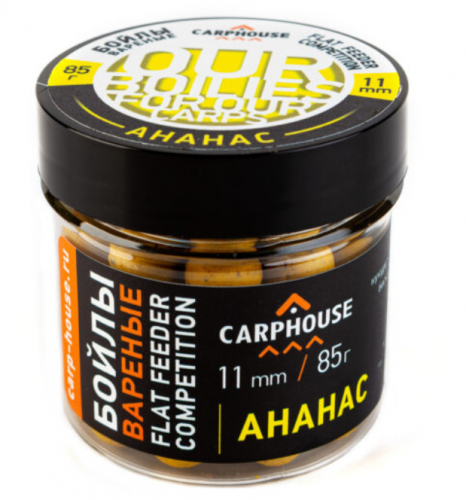 CARPHOUSE Насадочные Бойлы 11 мм. "Ананас" 0,085 кг.		