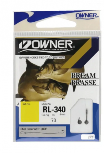 Крючок с поводком OWNER RL-340  №10 (70см, 0.12, 10шт.)																		