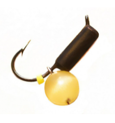 Мормышка Столбик   c камнем "Кошачий глаз" 1,0 гр.	