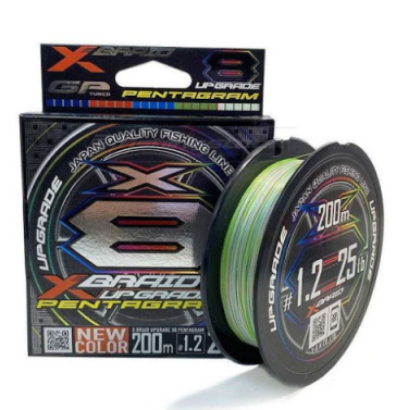 Шнур YGK X-Braid Upgrade X8 Pentagram 200m #1.2-25lb
