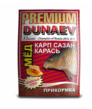 прикормка премиум карп карась мед 1000 гр