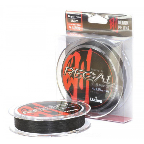 Леска плетеная DAIWA "Regal Sensor-B" 0.132мм 150м (черная) 14629232