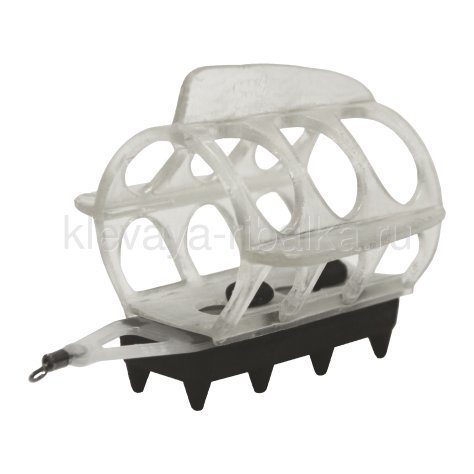 Груз-кормушка фидерная пластиковая X-FEEDER PL GLASS ROUND WING SPORT 60г. (20мл.,цвет прозрачный)