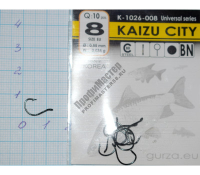 Крючки Gurza-KAIZU СITY № 8 (10шт/уп)												