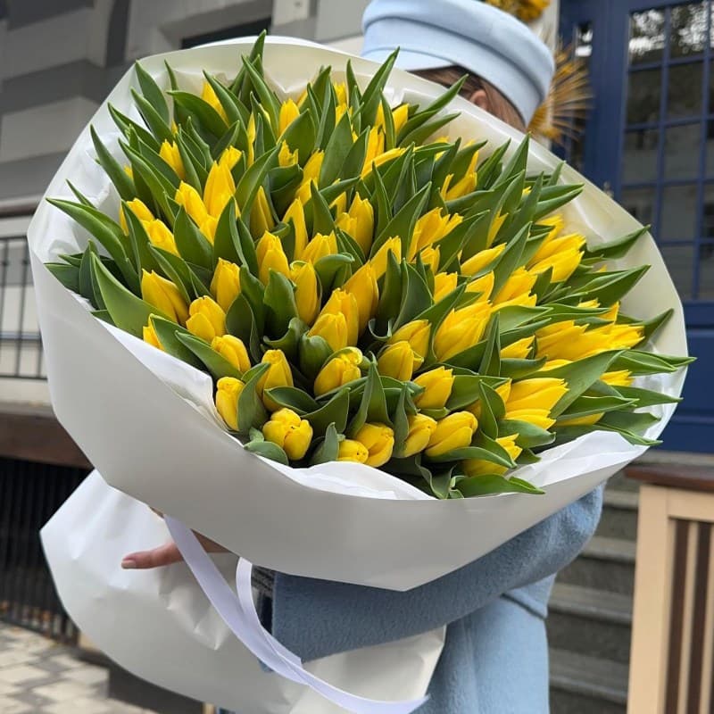 51 желтый тюльпан в Нижнем Новгороде