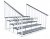 картинка Лестница Оптима 5 ступеней из цельной доски ДПК с носиком от магазина "Заказ Кровли"