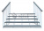 картинка Лестница Оптима 5 ступеней из цельной доски ДПК с носиком от магазина "Заказ Кровли"