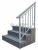 картинка Лестница Оптима 3 ступени ДПК Вельвет серый от магазина "Заказ Кровли"