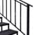 картинка Уличная лестница Оптима 4 ступени с двумя перилами от магазина "Заказ Кровли"