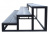 картинка Лестница Комфорт 3 ступени ДПК Вельвет серый от магазина "Заказ Кровли"