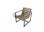 картинка Садовое кресло из ДПК Дачник Венге от магазина "Заказ Кровли"