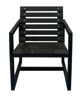 картинка Садовое кресло из ДПК Дачник Чёрное дерево от магазина "Заказ Кровли"