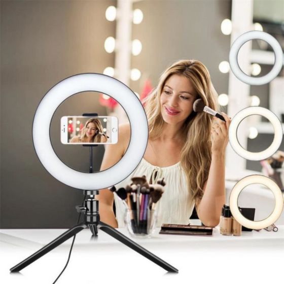 STAND + SUPPORT LED RING POUR VIDEO TIKTOK
