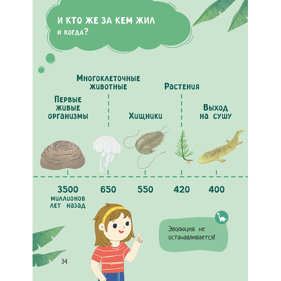 Детская книга "Лева и Лиза изучают эволюцию" - 370 руб. Серия: Лёва и Лиза в поисках ответов, Артикул: 5320002