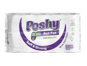 POSHY ROLL POA TOILET TISSUE UNWRAPPED WHITE 10S - Bulkbox Wholesale