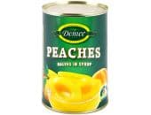 DOMEE PEACH HALVES SYRUP 425G - Bulkbox Wholesale