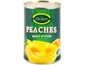 DOMEE PEACH HALVES SYRUP 425G - Bulkbox Wholesale