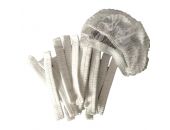 NON-WOVEN WHITE BOUFFANT CAP 100 PCS 100 PCS - Bulkbox Wholesale