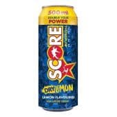 SCORE ENERGY DRINK DRY LEMON 500ML - Bulkbox Wholesale