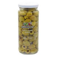 LUXEAPERS PITTED GREEN OLIVES 3X345G - Bulkbox Wholesale