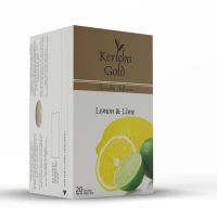 KERICHO GOLD SPECIALITY INFUSIONS LEMON & LIME ENVELOPE TEA BAGS 20'S - Bulkbox Wholesale