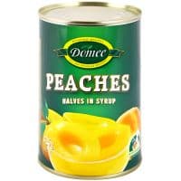 DOMEE PEACH HALVES SYRUP - Bulkbox Wholesale
