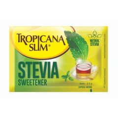 TROPICANA SLIM CHROMIUM SWEETENER STEVIA 100X2.5G - Bulkbox Wholesale