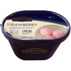 DAIRYLAND STRAWBERRY ICE CREAM 4L - Bulkbox Wholesale