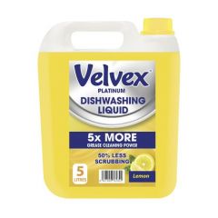 VELVEX DISHWASHING LIQUID LEMON BURST 5L - Bulkbox Wholesale