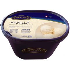 DAIRYLAND VANILLA ICE CREAM 4L - Bulkbox Wholesale