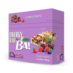 BAKALLAND - BA! ENERGY BAR 5 FOREST FRUITS 40G - Bulkbox Wholesale