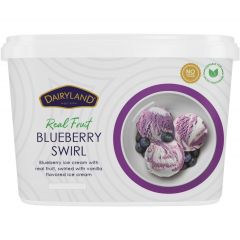 DAIRYLAND BLUEBERRY SWIRL ICE CREAM 4L - Bulkbox Wholesale