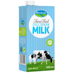BROOKSIDE WHOLE MILK LONG LIFE 1L - Bulkbox Wholesale
