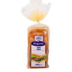 KINGSMIL SANDWICH SLICED WHITE BREAD 400G - Bulkbox Wholesale
