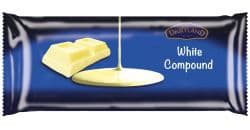 DAIRYLAND WHITE COMPOUND CHOCOLATE CATERING PACK 2.5KG - Bulkbox Wholesale