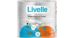 LIVELLE KITCHEN TOWEL TWINS WHITE 2S - Bulkbox Wholesale