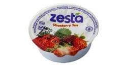 ZESTA STRAWBERRY JAM TUBS 20G - Bulkbox Wholesale