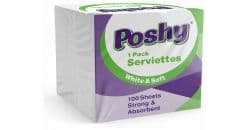 POSHY SERVIETTES 100 SHEETS - Bulkbox Wholesale