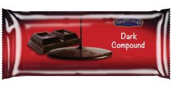DAIRYLAND DARK COMPOUND CHOCOLATE CATERING PACK 2.5KG - Bulkbox Wholesale