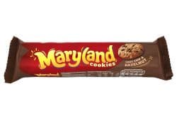 MARYLAND CHOC CHIP & HAZELNUT COOKIES 136G - Bulkbox Wholesale
