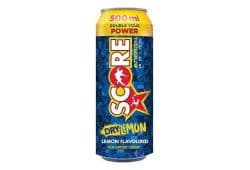 SCORE ENERGY DRINK DRY LEMON 500ML - Bulkbox Wholesale