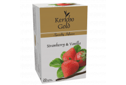 KERICHO GOLD SPECIALITY INFUSIONS STRAWBERRY & VANILLA ENVELOPE TEA BAGS 20'S - Bulkbox Wholesale