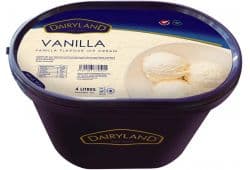 DAIRYLAND VANILLA ICE CREAM 4L - Bulkbox Wholesale