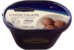 DAIRYLAND CHOCOLATE ICE CREAM 4L - Bulkbox Wholesale
