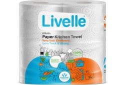 LIVELLE KITCHEN TOWEL TWINS WHITE 2S - Bulkbox Wholesale
