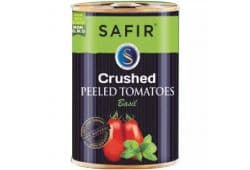 SAFIR CRUSHED PEELED TOMATOES 400G - Bulkbox Wholesale