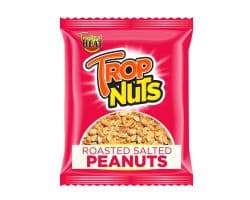 TROPNUTS ROASTED SALTED PEANUTS 12X50G - Bulkbox Wholesale